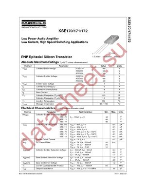 KSE170S datasheet  